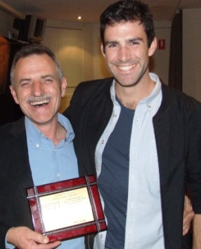 Proud Dad, proud Son: Phill and Tom King celebrating Phill's Lindsay Jones award - and the fact that they're the only father/son in Club history to each play 100 games. Proud Dad, proud Son: Phill and Tom King celebrating Phill's Lindsay Jones award - and the fact that they're the only father/son in Club history to each play 100 games.