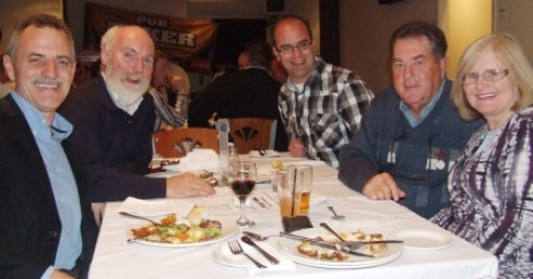 With the guests of honor: L-R Phill King, Allan Cumming and Michael Cumbo, with Ray and Heather Storey. With the guests of honor: L-R Phill King, Allan Cumming and Michael Cumbo, with Ray and Heather Storey.