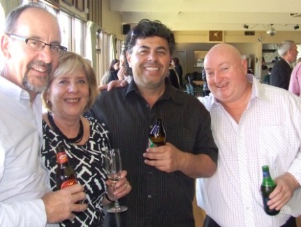 Remembering PG: L-R Alan and Sandra Thomas, Mick Intagliata and Michael Bevis. Remembering PG: L-R Alan and Sandra Thomas, Mick Intagliata and Michael Bevis.