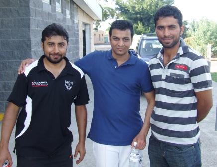 Team-mates across different cultures: L-R Ihtisham Uddin, Sainath Tavate and Khalid Hassan all played in our Christmas Party Twenty20 game. Team-mates across different cultures: L-R Ihtisham Uddin, Sainath Tavate and Khalid Hassan all played in our Christmas Party Twenty20 game.