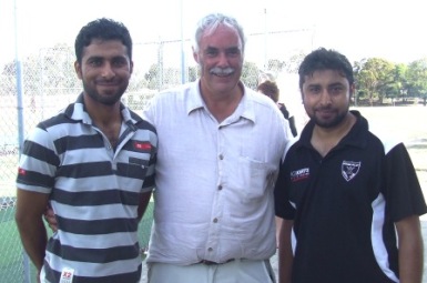 Welcome! L-R Khalid Hassan, Charlie Walker and Ihtisham Uddin. Welcome! L-R Khalid Hassan, Charlie Walker and Ihtisham Uddin.