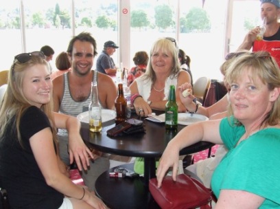 Relaxing in our clubrooms: L-R Nicole Stephenson and Murray Walker, Adele Walker and Jodie Talone. Relaxing in our clubrooms: L-R Nicole Stephenson and Murray Walker, Adele Walker and Jodie Talone.