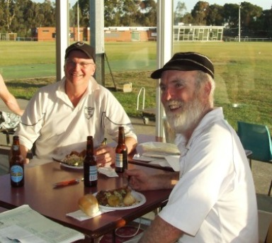 Brotherly love: Doug (left) and Allan Cumming were both on the losing side in close encounters earlier in the day, but could still see the light side of things. Brotherly love: Doug (left) and Allan Cumming were both on the losing side in close encounters earlier in the day, but could still see the light side of things.