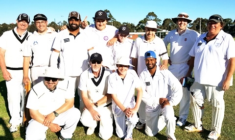 The victorious Fourths put on a show for the Christmas party. L-R: Back - Dean Lawson, Nick Brelis, Jatinder Singh, Corey Brock, Noah Wallwork, Sam Carbone, Kris Lawson and Shane McDonald. Front - James Harris, Kevin Gardiner, Declan Scott and Clyde D'Cruz. The victorious Fourths put on a show for the Christmas party. L-R: Back - Dean Lawson, Nick Brelis, Jatinder Singh, Corey Brock, Noah Wallwork, Sam Carbone, Kris Lawson and Shane McDonald. Front - James Harris, Kevin Gardiner, Declan Scott and Clyde D'Cruz.
