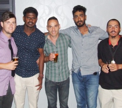 Winners are grinners: L-R Chris Pollock, Nadeera Thuppahi, Sam Carbone, Chanaka Silva and Dan Terzini. Winners are grinners: L-R Chris Pollock, Nadeera Thuppahi, Sam Carbone, Chanaka Silva and Dan Terzini.