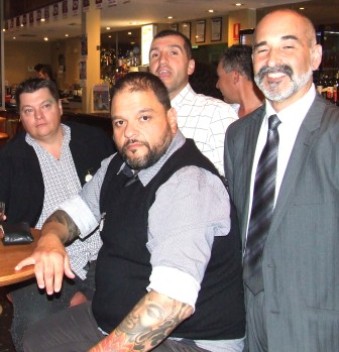 Life members around the bar: L-R Mark Gauci, Sandro Capocchi, Jim Polonidis and Joe Ansaldo. Life members around the bar: L-R Mark Gauci, Sandro Capocchi, Jim Polonidis and Joe Ansaldo.