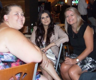 Our strongest supporters: Our families. L-R Caitlin Smith, Vanessa Riggio and Aimee Wolland. Our strongest supporters: Our families. L-R Caitlin Smith, Vanessa Riggio and Aimee Wolland.