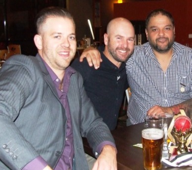 A lot of experience: L-R Matt Thomas, Bryce Peter-Budge and Sandro Capocchi. A lot of experience: L-R Matt Thomas, Bryce Peter-Budge and Sandro Capocchi.