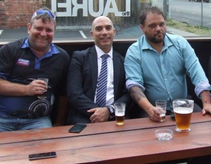 These blokes have done it all before: L-R James Holt, John Talone and Sandro Capocchi. These blokes have done it all before: L-R James Holt, John Talone and Sandro Capocchi.