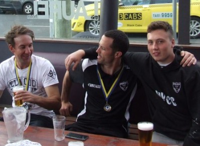 From left: Seconds Premiership players Ben Thomas and Michael Ozbun with Freddie Priestley - who didn't have enough games under his belt to qualify. From left: Seconds Premiership players Ben Thomas and Michael Ozbun with Freddie Priestley - who didn't have enough games under his belt to qualify.