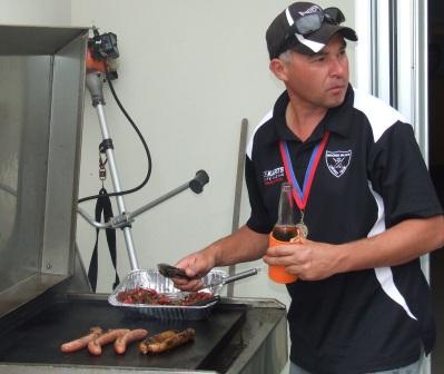 Dean Jukic wowed the guests with his barbecue skills. Dean Jukic wowed the guests with his barbecue skills.