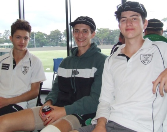 Three young guns soak up some of the history: L-R Dejan Gilevski, Luca Nimorakiotakis and Felix Fischer. Three young guns soak up some of the history: L-R Dejan Gilevski, Luca Nimorakiotakis and Felix Fischer.