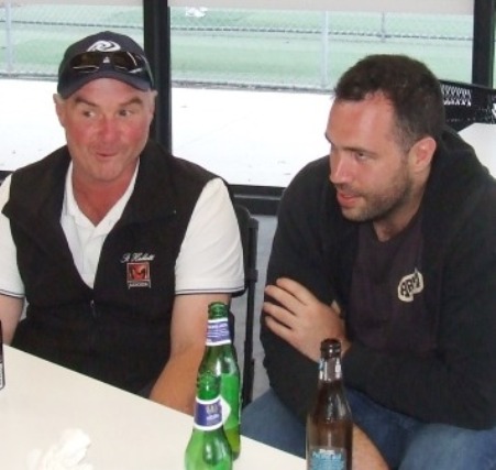 Comparing notes on how to hit the ball long and hard - Sean O'Kane (left) and Liam Farrell. Comparing notes on how to hit the ball long and hard - Sean O'Kane (left) and Liam Farrell.