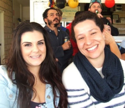 Our tireless organisers: Vanessa Riggio (left) and Agatha Soccio. Our tireless organisers: Vanessa Riggio (left) and Agatha Soccio.
