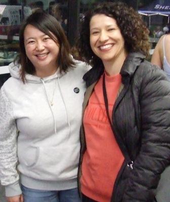 Partners: Former Valley cricketer Tien Polonidis (left) and Agatha Jukic. Partners: Former Valley cricketer Tien Polonidis (left) and Agatha Jukic.