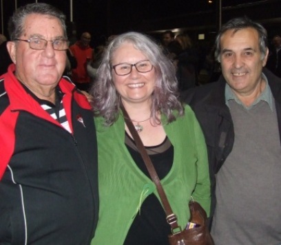 Key connections: L-R MVCC founder Ray Storey; Kim Simmons, mother of First Eleven captain Jack Newman; and Life Member Bob Sciacchitano. Key connections: L-R MVCC founder Ray Storey; Kim Simmons, mother of First Eleven captain Jack Newman; and Life Member Bob Sciacchitano.