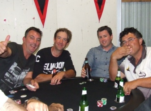 Jimmy's euchred! L-R Jim McKenzie, Ben Thomas, Ed Rayner and Mick Intagliata. Jimmy's euchred! L-R Jim McKenzie, Ben Thomas, Ed Rayner and Mick Intagliata.