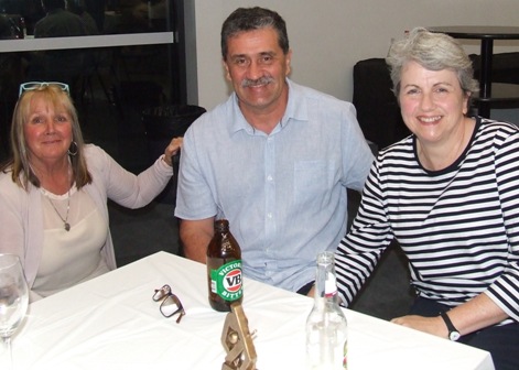Sitting back and relaxing: L-R Adele Walker, Tony Gleeson and Nicole McLachlan. Sitting back and relaxing: L-R Adele Walker, Tony Gleeson and Nicole McLachlan.