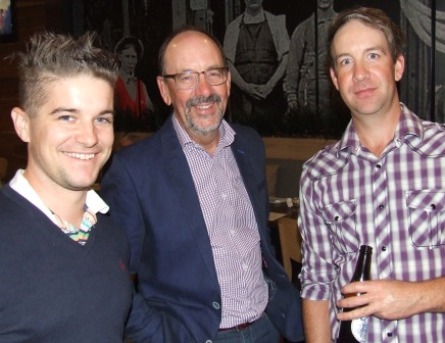 1000 runs, 100 wickets: That's Stephen Ward (left) with Alan and Ben Thomas. 1000 runs, 100 wickets: That's Stephen Ward (left) with Alan and Ben Thomas.