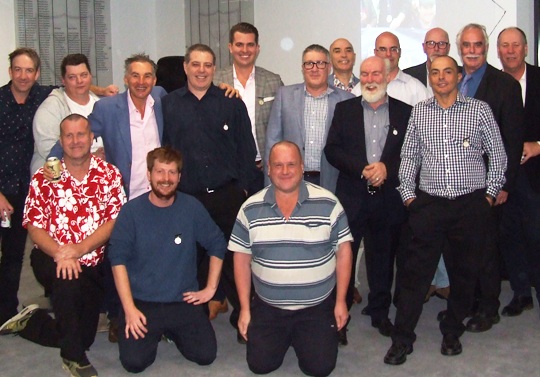Our Life Members at Presentation Night: L-R. Back - Ben Thomas, Mark Gauci, Dean Jukic, Daniel Phillips, Jesse Nankivell-Sandor, Peter Golding, John Talone, Allan Cumming, Michael Cumbo, Kevin Gardiner, Danny Terzini, Charlie Walker and Ian Denny. Front - Shaun Rayment, Bede Gannon, Peter Smith. Our Life Members at Presentation Night: L-R. Back - Ben Thomas, Mark Gauci, Dean Jukic, Daniel Phillips, Jesse Nankivell-Sandor, Peter Golding, John Talone, Allan Cumming, Michael Cumbo, Kevin Gardiner, Danny Terzini, Charlie Walker and Ian Denny. Front - Shaun Rayment, Bede Gannon, Peter Smith.