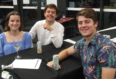 First-year Valley players - but not their last: Troy Smith with his partner, and Eamon O'Toole. First-year Valley players - but not their last: Troy Smith with his partner, and Eamon O'Toole.