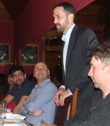 Listen to the captain, boys! Michael Ozbun speaks, watched intently by L-R Kern Kapoor, Richard Zammit and Ben Thomas. Listen to the captain, boys! Michael Ozbun speaks, watched intently by L-R Kern Kapoor, Richard Zammit and Ben Thomas.