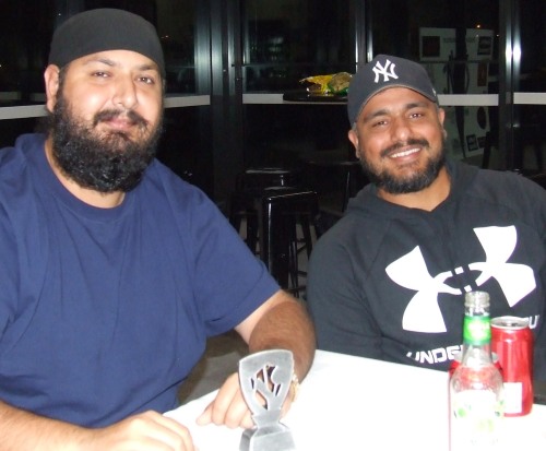Manu Singh (left) with Rohit Choudhary. Manu Singh (left) with Rohit Choudhary.