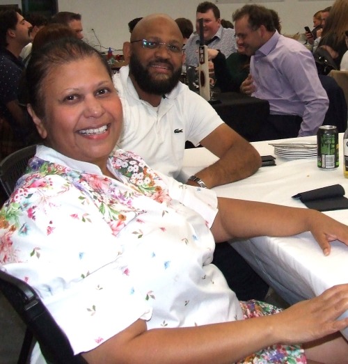 Enjoying the night: Thilini and Indika Perera. Enjoying the night: Thilini and Indika Perera.
