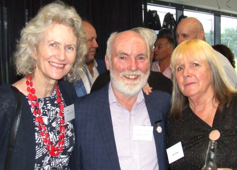 L-R: Clare Henderson with husband Allan Cumming and Adele Walker. L-R: Clare Henderson with husband Allan Cumming and Adele Walker.