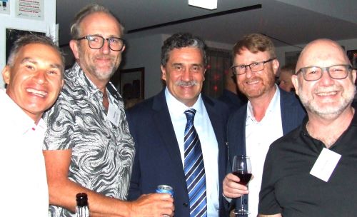 These guys played some games together: L-R Dean Jukic, Brett Curran, Tony Gleeson, Dean Lawson and Paul Hobbs. These guys played some games together: L-R Dean Jukic, Brett Curran, Tony Gleeson, Dean Lawson and Paul Hobbs.