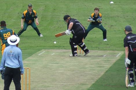 Always unflappable at the crease: Mark Gauci in his 400th game. Always unflappable at the crease: Mark Gauci in his 400th game.