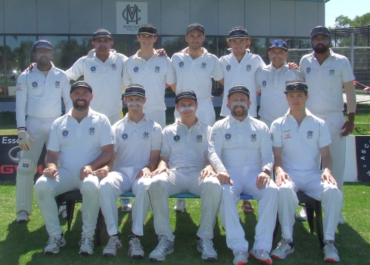 Our First Eleven Grand Final team. L-R. Back - Suraj Weerasinghe, Ruwan Jayaweera, Luca Nimorakiotakis, Luke Brock, Tain Piercy, Chand Shrestha, Rusiru Jayasiri. Front - Steve Hazelwood, Sam Younghusband, Jack Newman, Brayden McGregor and Dejan Gilevski. Our First Eleven Grand Final team. L-R. Back - Suraj Weerasinghe, Ruwan Jayaweera, Luca Nimorakiotakis, Luke Brock, Tain Piercy, Chand Shrestha, Rusiru Jayasiri. Front - Steve Hazelwood, Sam Younghusband, Jack Newman, Brayden McGregor and Dejan Gilevski.