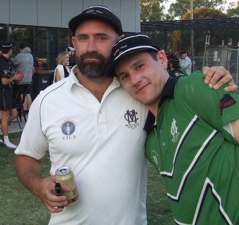 Two warriors who gave their all in the Firsts GF: Steve Hazelwood (left) and Jack Newman. Two warriors who gave their all in the Firsts GF: Steve Hazelwood (left) and Jack Newman.