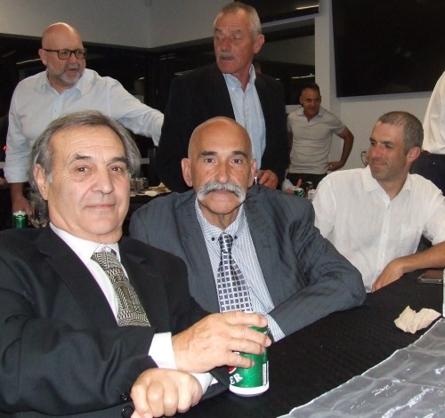 Settling in: Life Members Bob Sciacchitano (left) and Joe Ansaldo; and behind L-R Paul Hobbs, Phill King and Tom King. Settling in: Life Members Bob Sciacchitano (left) and Joe Ansaldo; and behind L-R Paul Hobbs, Phill King and Tom King.