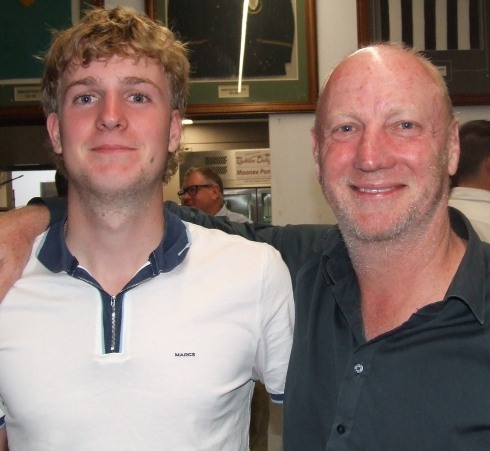 Fresh from playing in the Firsts earlier in the day: Jordy (left) and Jason Walsh. Fresh from playing in the Firsts earlier in the day: Jordy (left) and Jason Walsh.