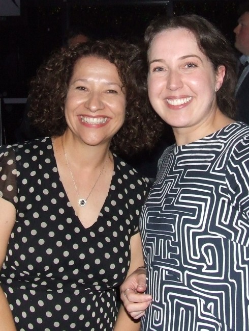 A big night: Agatha Jukic (left) and Sarah Fenn. A big night: Agatha Jukic (left) and Sarah Fenn.