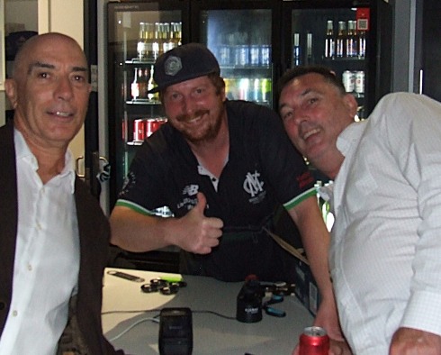 Standing at the bar was a popular spot: L-R John Talone, Bede Gannon and Jim McKenzie. Standing at the bar was a popular spot: L-R John Talone, Bede Gannon and Jim McKenzie.