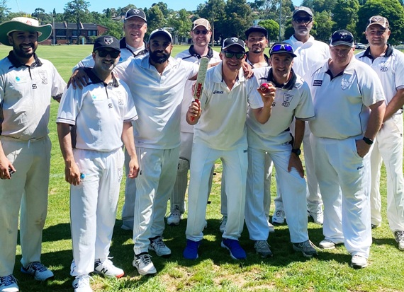 The winning Thirds team for Dean Jukic's 300th. L-R Manthan Nicholas, Sunny Sharma, Ian Denny, Sunny Singh, Dean Lawson, Dean Jukic, Vinnie Singh, Jim Polonidis, Parminder Singh, Mark Gauci and Sunil Bhandari. The winning Thirds team for Dean Jukic's 300th. L-R Manthan Nicholas, Sunny Sharma, Ian Denny, Sunny Singh, Dean Lawson, Dean Jukic, Vinnie Singh, Jim Polonidis, Parminder Singh, Mark Gauci and Sunil Bhandari.
