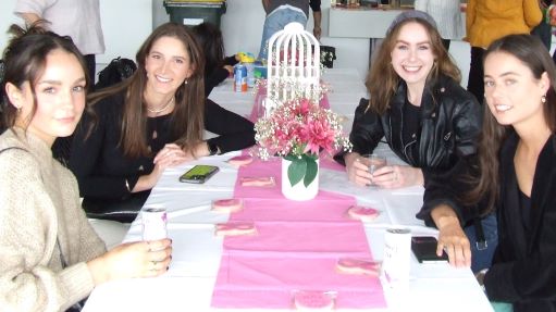 Thanks for your help organising a great day: Sally with friends Alex, Tia and Isabella. Thanks for your help organising a great day: Sally with friends Alex, Tia and Isabella.