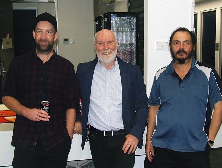 Good to be back - even if we're not on the park yet. L-R Ben Thomas, Allan Cumming and Danny Terzini. Good to be back - even if we're not on the park yet. L-R Ben Thomas, Allan Cumming and Danny Terzini.