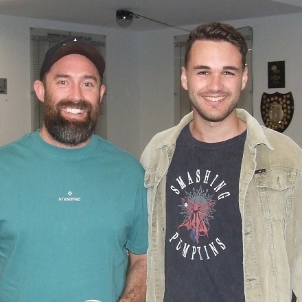 Raring to hurl down a few thunderbolts for the Firsts: Steve Hazelwood and Luke Brock. Raring to hurl down a few thunderbolts for the Firsts: Steve Hazelwood and Luke Brock.