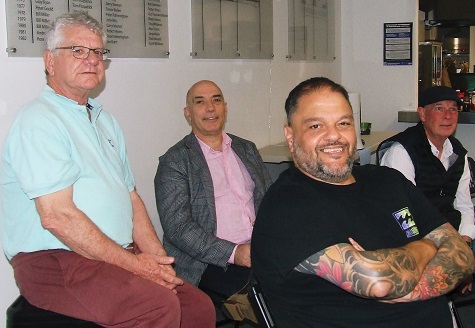 Some experience here: L-R Gary Johnson, John Talone, Sandro Capocchi and Greg Peters. Some experience here: L-R Gary Johnson, John Talone, Sandro Capocchi and Greg Peters.