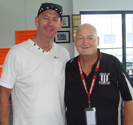Two old stagers: Michael Harvey (left) and Peter Bevis. Two old stagers: Michael Harvey (left) and Peter Bevis.