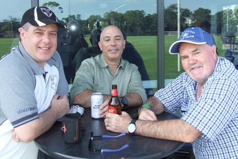 Enjoying the outdoors: L-R Daniel Phillips, John Talone and Brian O'Reilly. Enjoying the outdoors: L-R Daniel Phillips, John Talone and Brian O'Reilly.