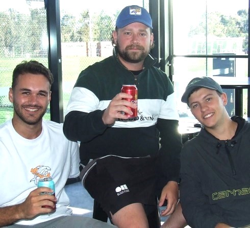 Part of our First Eleven backbone: L-R Luke Brock, Brayden McGregor and Harry Simpson. Part of our First Eleven backbone: L-R Luke Brock, Brayden McGregor and Harry Simpson.
