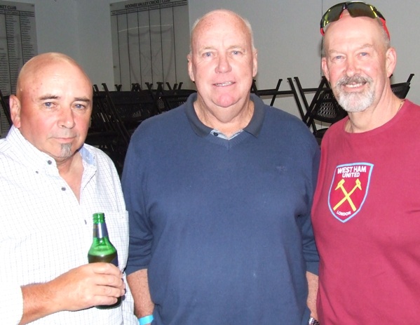 Catching up on past glories - L-R Gary Dudderidge, Warwick Nolan and Gary Irons. Catching up on past glories - L-R Gary Dudderidge, Warwick Nolan and Gary Irons.