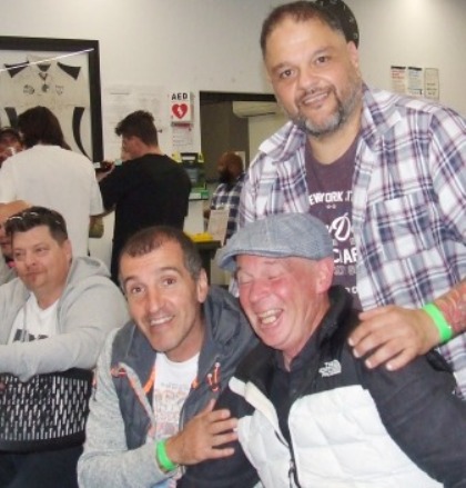 Words of wisdom from the great coach Greg Peters: But were they lost on L-R Mark Gauci, Jim Polonidis and Sandro Capocchi? Words of wisdom from the great coach Greg Peters: But were they lost on L-R Mark Gauci, Jim Polonidis and Sandro Capocchi?