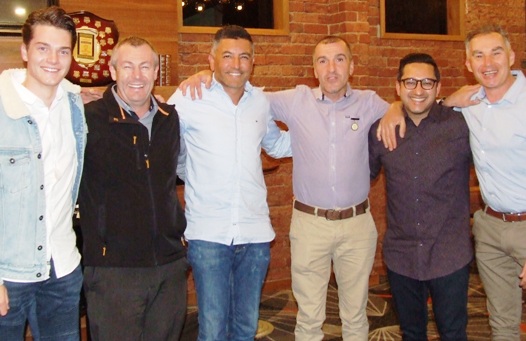 Members of the Thirds premiership team get together - L-R Tom Janetzki, Geoff McKeown, Sunil Bhandari, Jim Polonidis, Sunny Sharma and Dean Jukic. Members of the Thirds premiership team get together - L-R Tom Janetzki, Geoff McKeown, Sunil Bhandari, Jim Polonidis, Sunny Sharma and Dean Jukic.