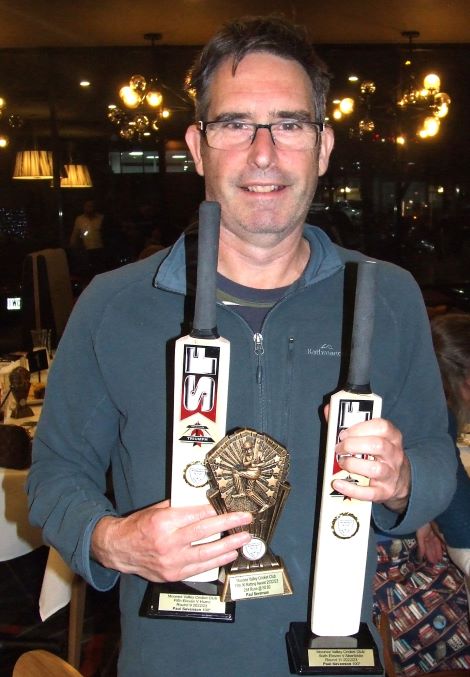 Paul Sevenson tonned up twice during the season - and also won the batting award for the Fifths. Paul Sevenson tonned up twice during the season - and also won the batting award for the Fifths.