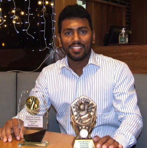 Suraj Weerasinghe won both the Best Wicketkeeper award and the Coach's Award for Most Improved. Suraj Weerasinghe won both the Best Wicketkeeper award and the Coach's Award for Most Improved.